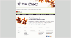 Desktop Screenshot of highpointe.cityscapesdevelopment.com