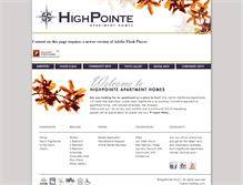 Tablet Screenshot of highpointe.cityscapesdevelopment.com